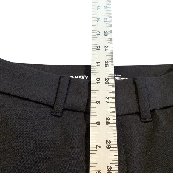 Old Navy High-Waisted Pixie Skinny Ankle Pants Jet Black Size 0 Style 551152 - Picture 6 of 14